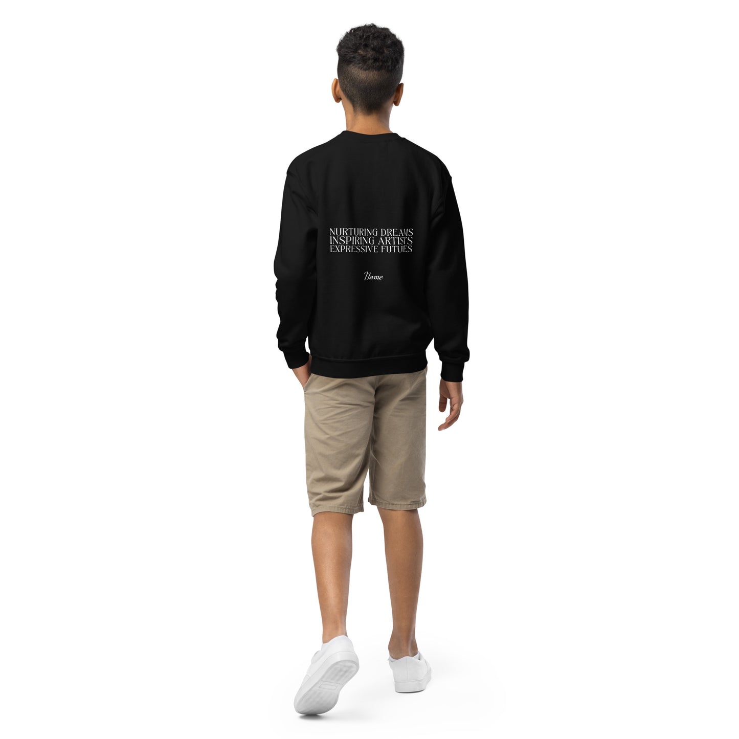 Youth Embroidered "Inspiring Artists" Crewneck