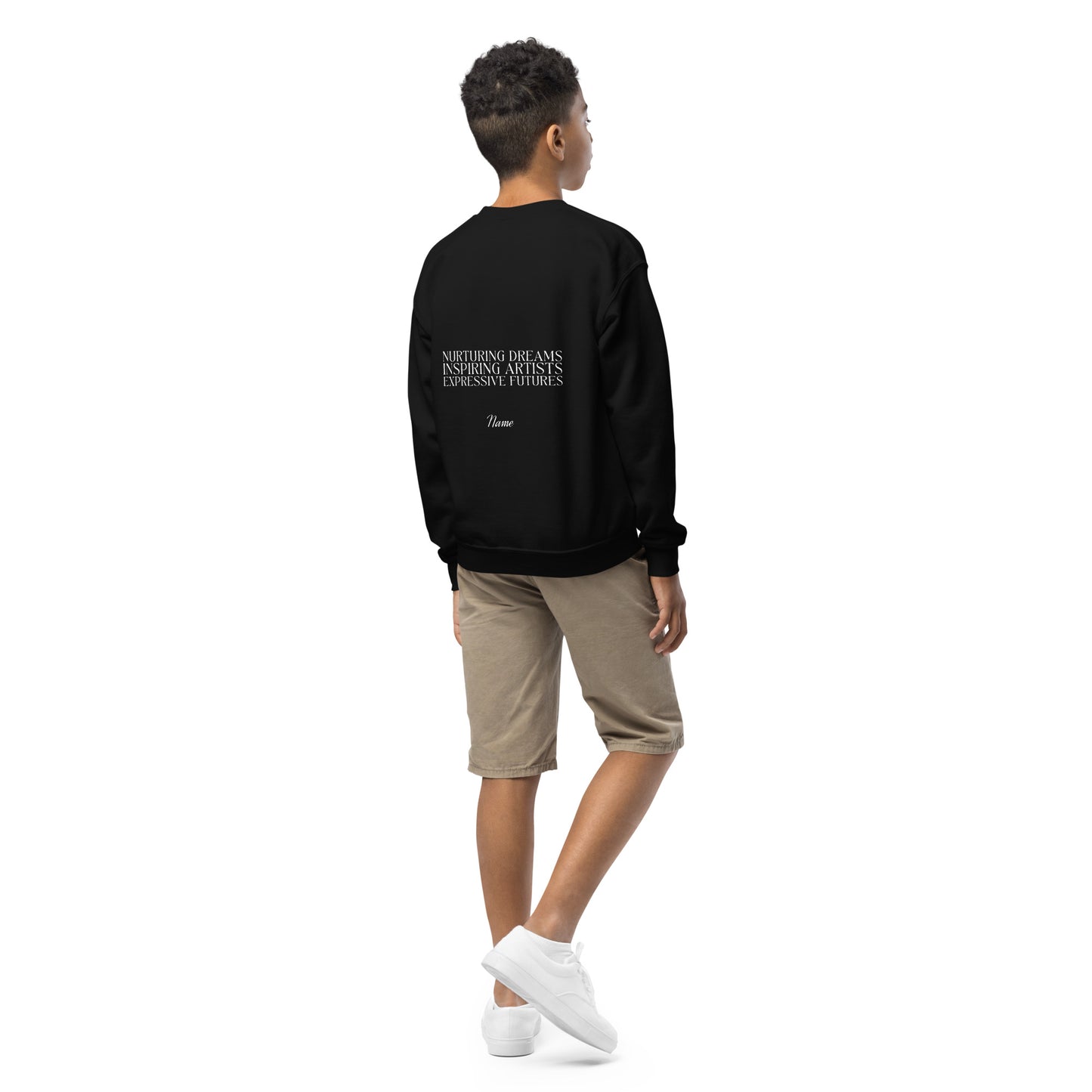 Youth Embroidered "Inspiring Artists" Crewneck
