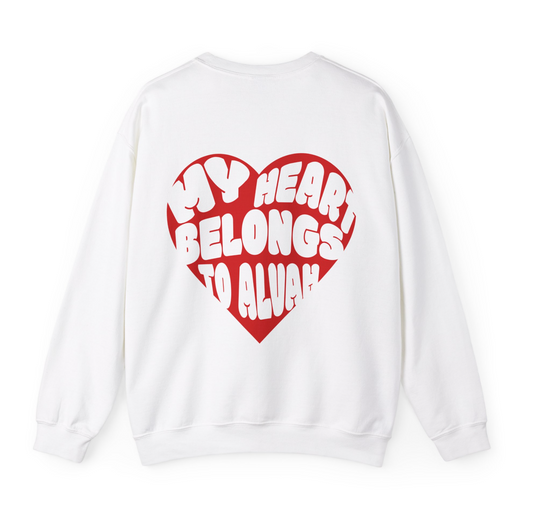 Adult My Heart Belongs to Alvah Crewneck