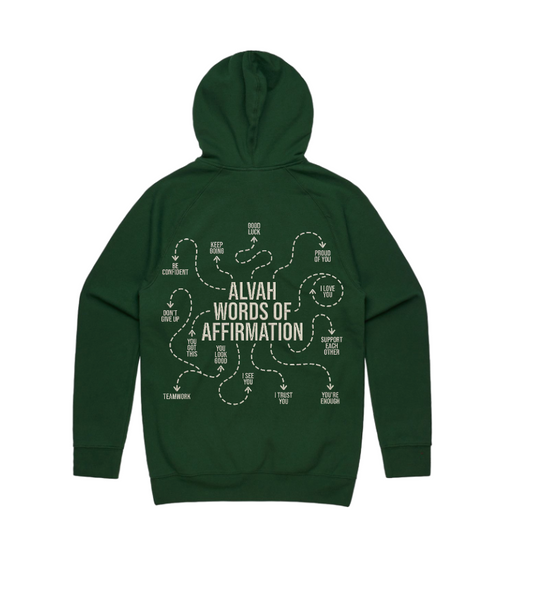 Adult Embroidered Words of Affirmation Hoodie
