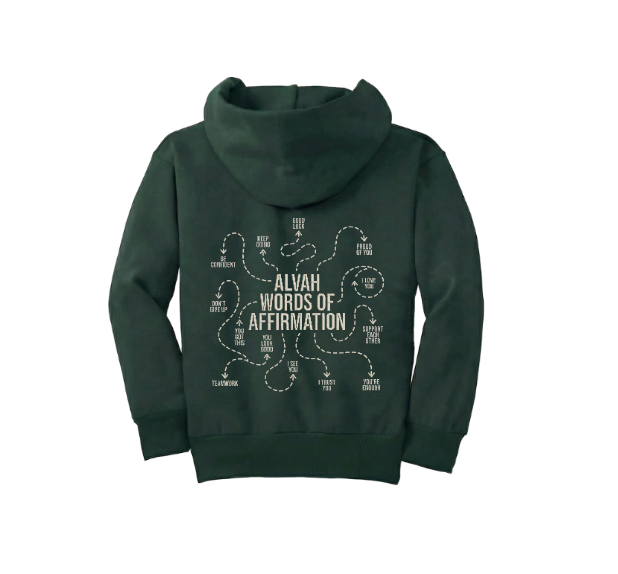 Youth Embroidered Words of Affirmation Hoodie