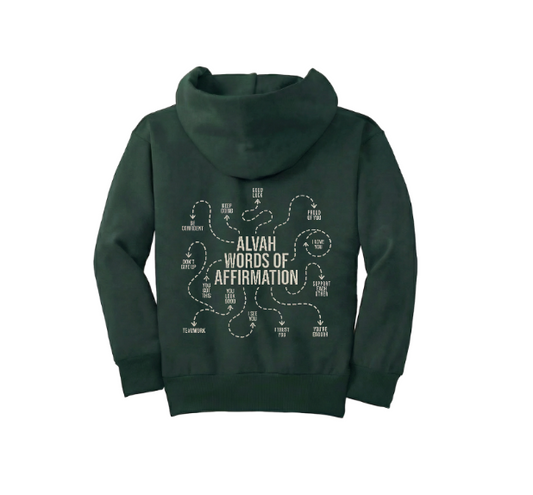 Youth Embroidered Words of Affirmation Hoodie