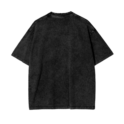 Adult Oversized Acid Wash Tee