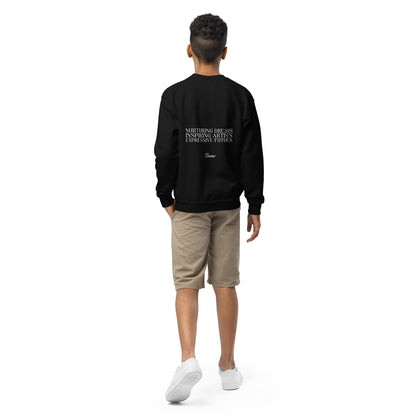 Youth Embroidered "Inspiring Artists" Crewneck